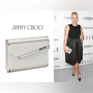 Jimmy Choo Silver Crossbody Bag